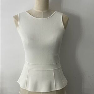 A.L.C. Cream V-Neck Top